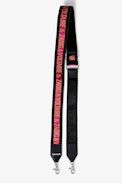 Zadig Shoulder Strap - Women’s adjustable shoulder strap in pink leather and jacquard.
