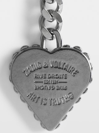 Keyring Santa Fe Crush Medal - Heart medal keyring.