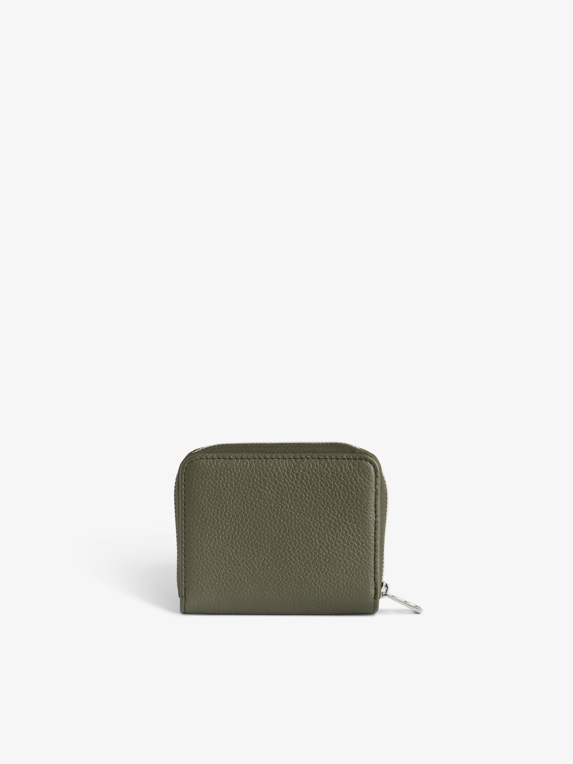 Mini Wallet Khaki Leather Women | Zadig&Voltaire