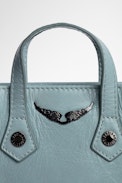 Bolso de mano Sunny #2 Phone Pouch Vintage - Funda de piel azul cielo para teléfono con correa para el hombro, para mujer