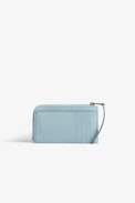 ZV Initiale Le Medium Monogram Card Holder - Zadig&Voltaire women's sky-blue leather cardholder