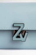 ZV Initiale Le Tiny Unchained Wallet-Style Clutch - Women's small leather wallet in sky-blue