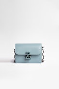 ZV Initiale Le Tiny Unchained Wallet-Style Clutch - Women's small leather wallet in sky-blue