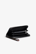 Compagnon Wild Wallet - Women's wallet in brown python-effect leather
