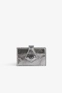 Sunny #2 Vintage Card Holder - Women’s silver vintage leather card holder