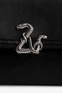 ZV Initiale Snake Le Long Wallet - Women’s black leather and ZV snake wallet