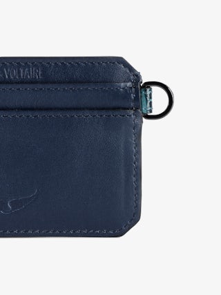 Porte-Cartes Le Cecilia Pass Embossé - Porte-cartes en cuir embossé effet croco à boucle C.