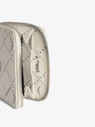 Mini ZV Monogram Wallet - Monogram canvas wallet, signature wings.