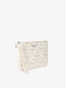 Z Pouch Monogram Clutch - Monogram canvas clutch with signature wings.