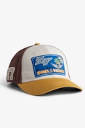 Klelia Voltaire Cap - Men's embroidered cotton cap