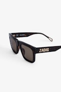 Lunettes de Soleil Oversized - Lunettes de soleil oversized ornées d'un ZADIG sur les branches