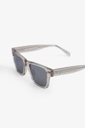 Gafas de sol Transparent Wings  - Gafas de sol de acetato beige con alas en las patillas
