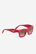 ZV23H2 Sunglasses - Unisex rectangular sunglasses with the ZV logo on the temples and studs on the frame.