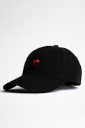Cappellino Klelia ZV Crush - Cappellino nero con ricamo ZV donna