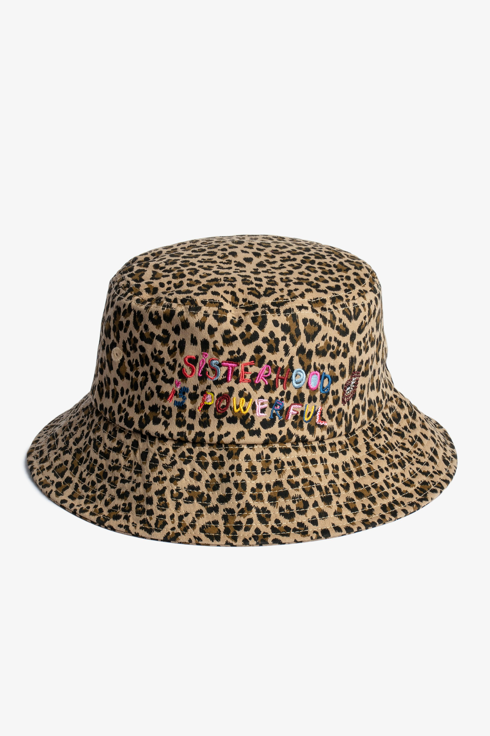 Band of Sisters Bucket Hat Band of Sisters women’s black cotton embroidered bucket hat