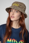 Band of Sisters Bucket Hat - Band of Sisters women’s black cotton embroidered bucket hat