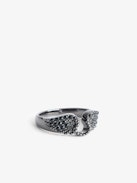 Rock Ring  - Women’s brass and rhinestone ring.
