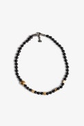 Mix & Match Rock Message Necklace - Women’s cord necklace with metal charms and stones.