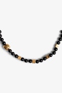 Mix & Match Rock Message Necklace - Women’s cord necklace with metal charms and stones.
