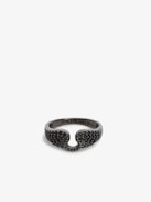Anillo Rock - Anillo de latón y strass para mujer.