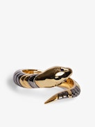 Pulsera Snake - Pulsera de latón dorada con serpiente.