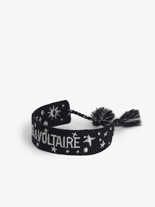 Woven Zadig Bracelet - Woven polyester bracelet with embroidery.