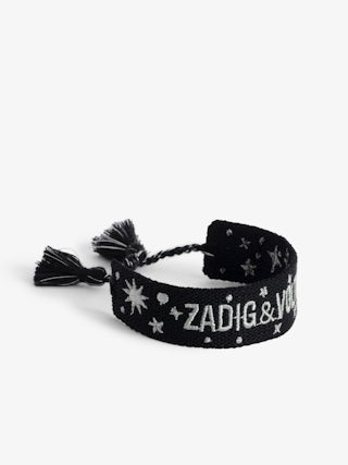 Woven Zadig Bracelet - Woven polyester bracelet with embroidery.