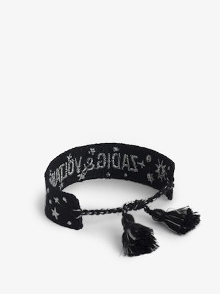 Woven Zadig Bracelet - Woven polyester bracelet with embroidery.