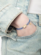 Bracciale Zadig Link Heart - Bracciale con cordoncino regolabile con doppi cuori incisi iconici della maison.