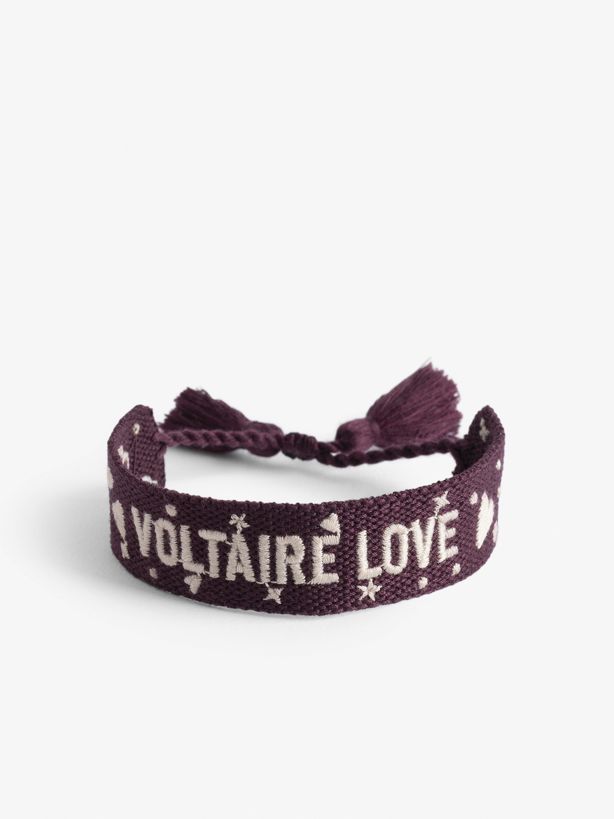 Zadig Woven Voltaire Bracelet - Woven polyester bracelet with embroidery.