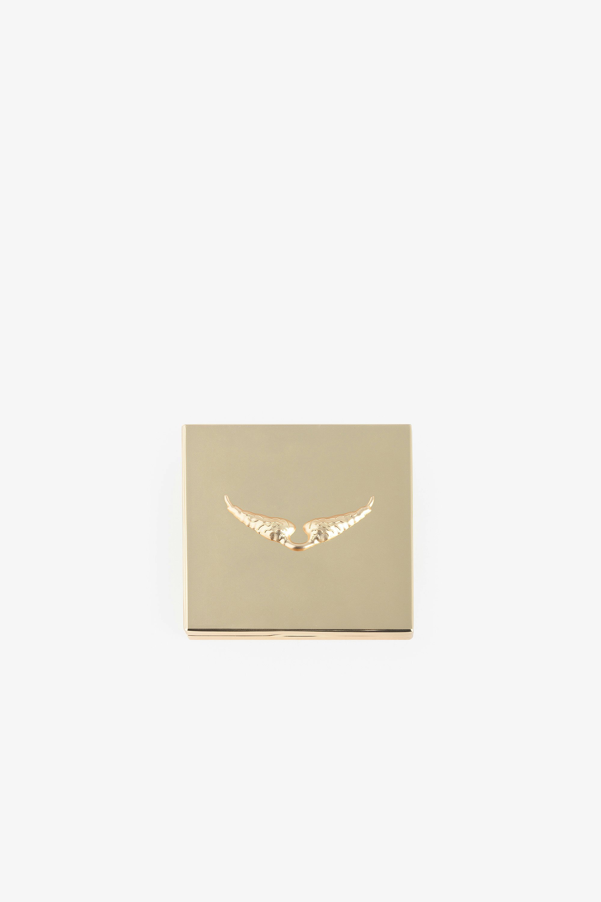 Spiegel Love Yourself - Voltaire Vice Taschenspiegel aus goldfarbenem Metall.