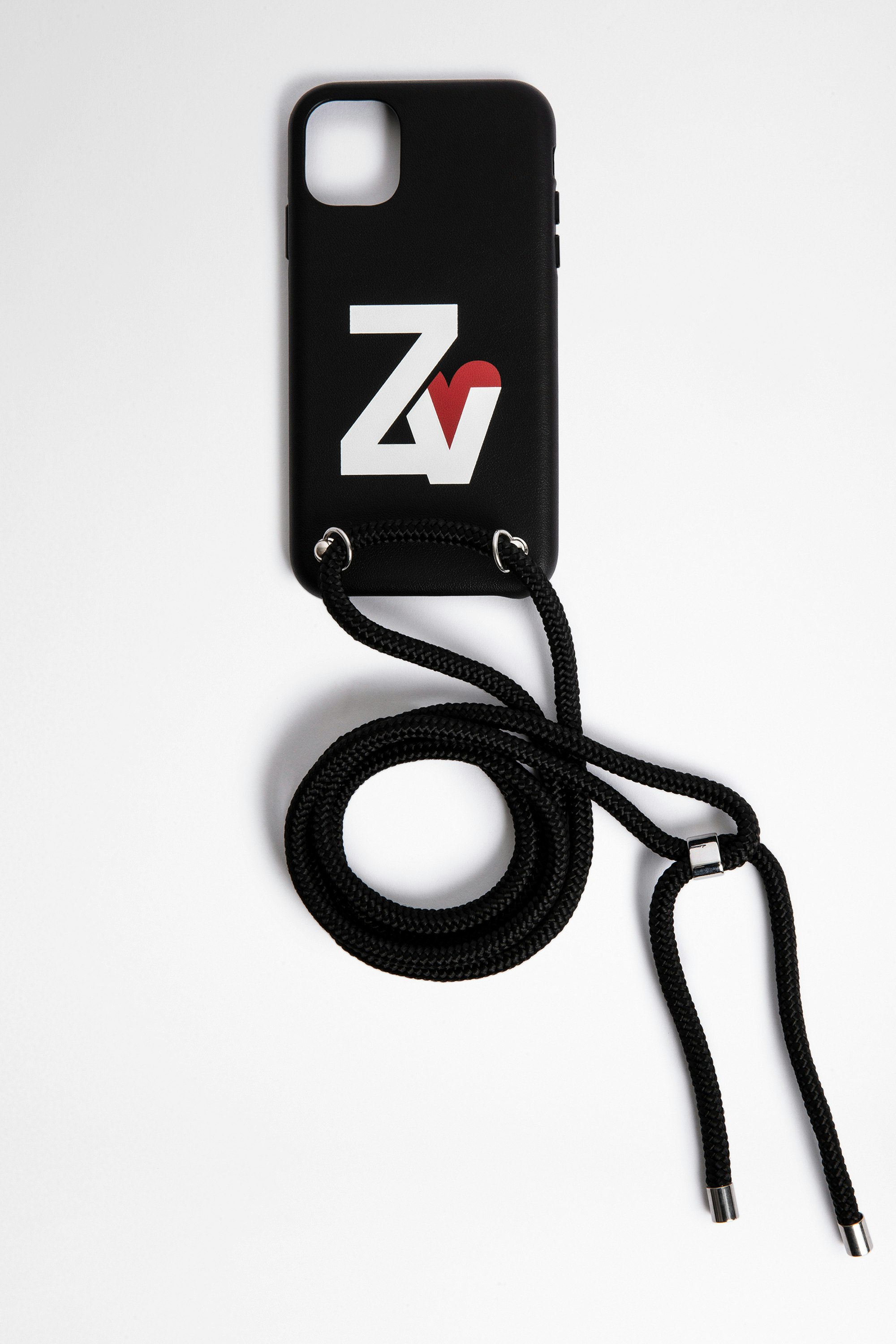 ZV Crush iPhone 11 ケース iPhone 11 case with shoulder strap in black