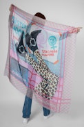 Band Of Sisters Scarf - Women’s Band of Sisters N Dricks black printed scarf