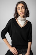 Leather Scarf Bandy - Leather scarf ZV