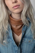 Leather Scarf Bandy - Leather scarf ZV