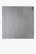 Kerry Scarf - Woman’s striped grey scarf with Voltaire signature.