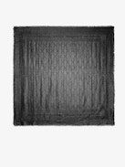 Glenn Rock Metallic Jacquard Scarf - Silver rectangular scarf in patterned jacquard with Zadig&Voltaire signature.