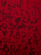 Alison Scarf - Red scarf with "Zadig ♥ Voltaire" print.