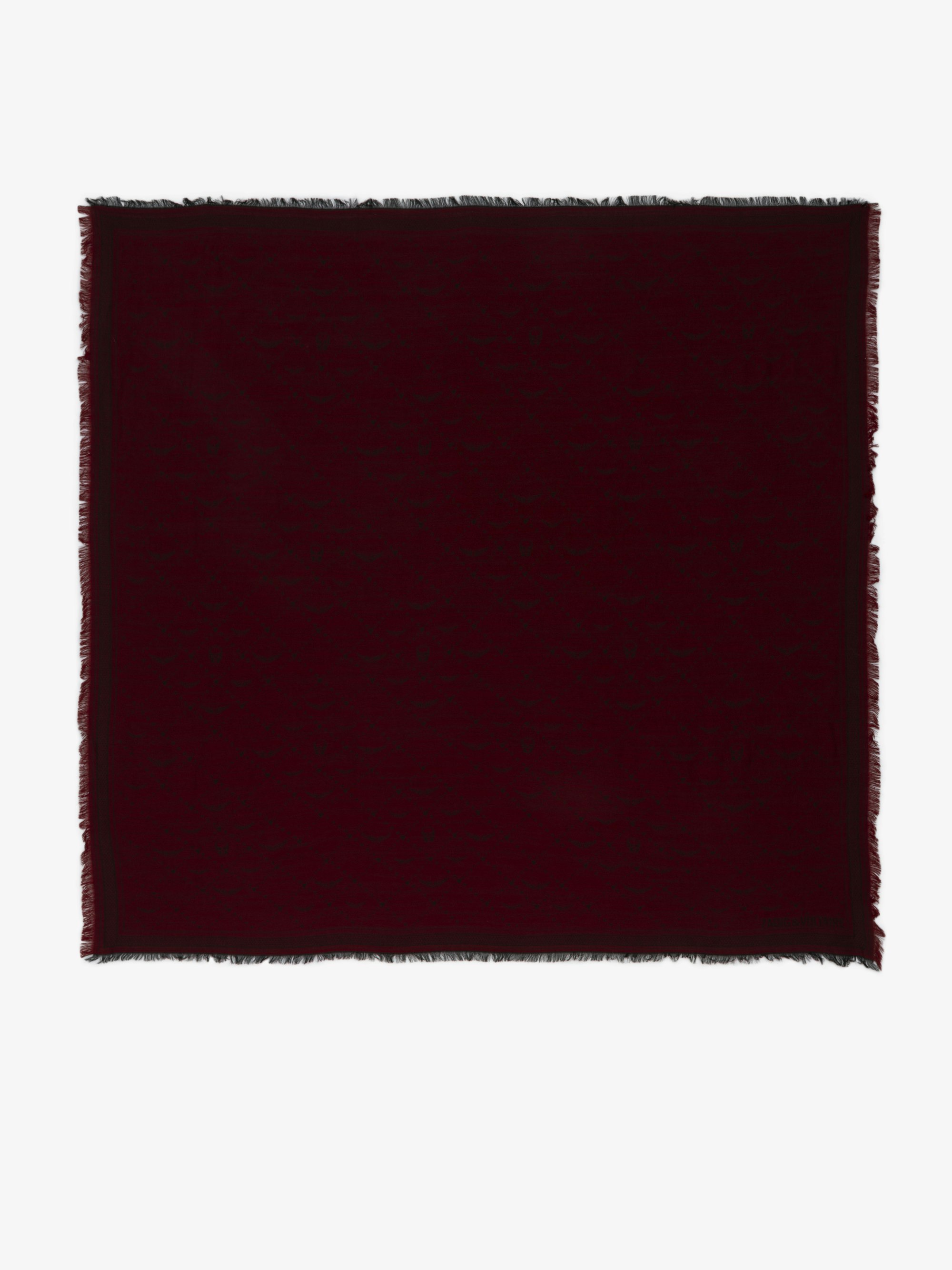 Schal Glenn Monogram 135 - Großer Jacquard-Schal mit Monogramm.