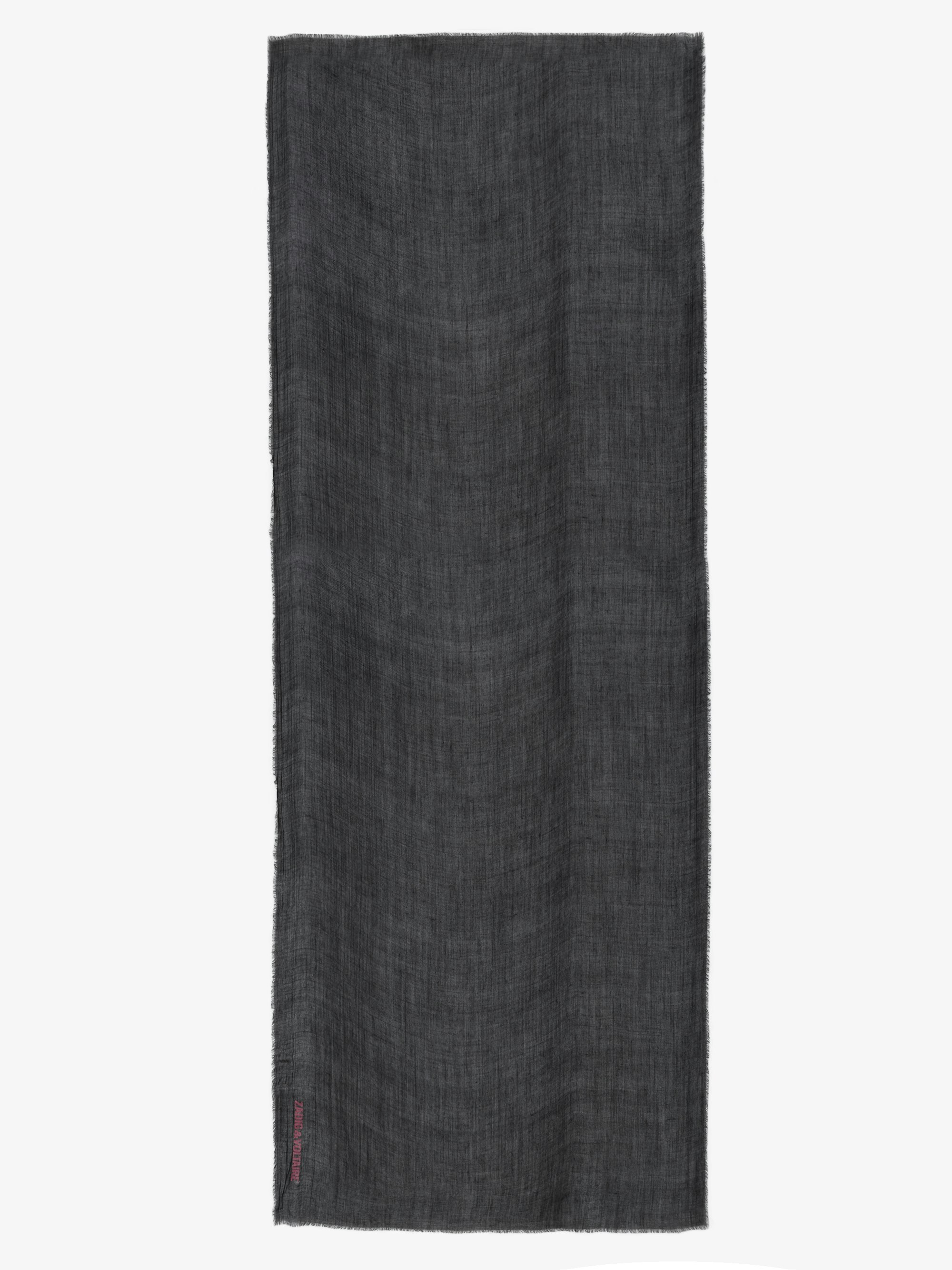 Nuage Scarf - Cashmere and wool scarf with printed logo.