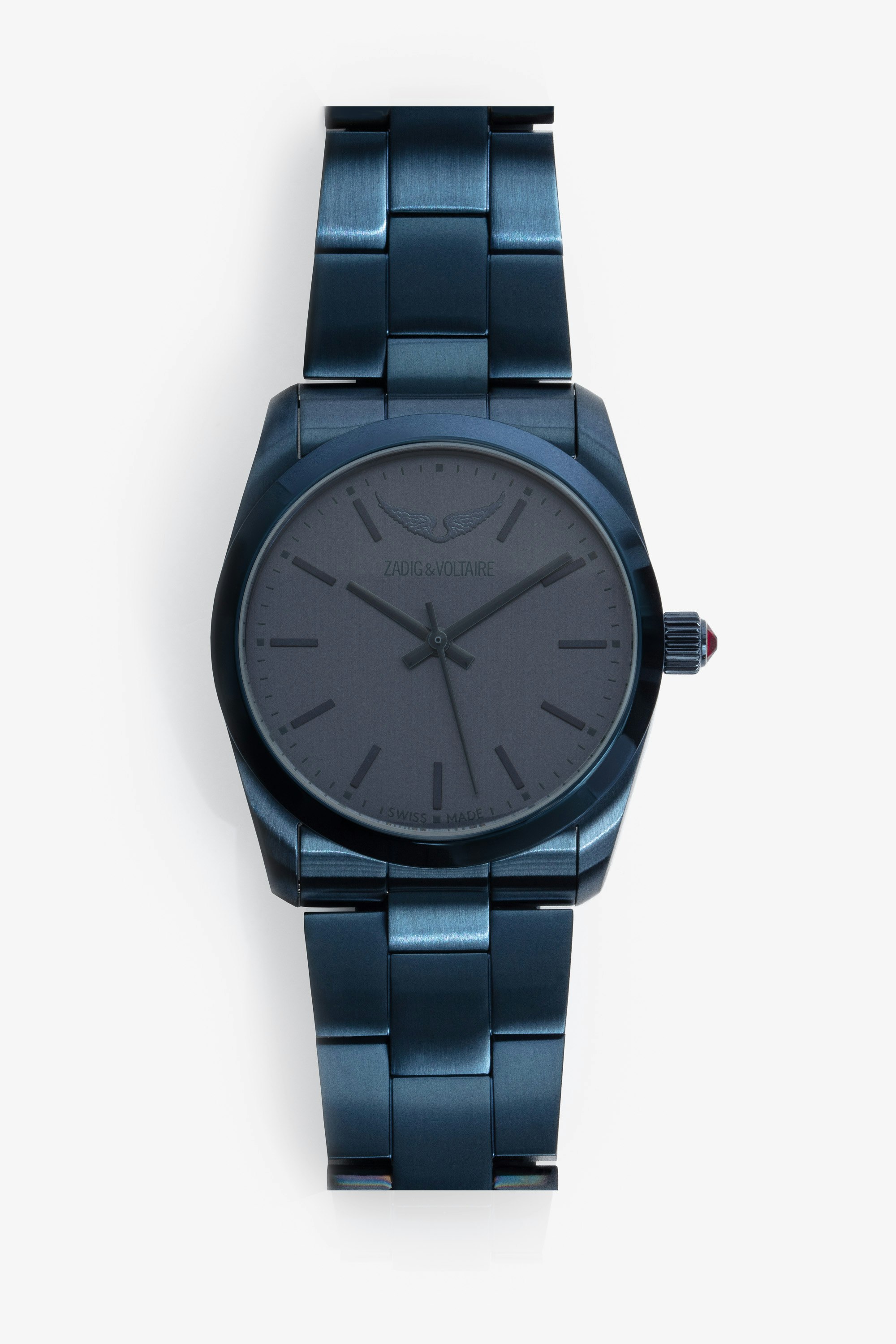 Uhr Time2Love - Damenuhr aus blauem Edelstahl