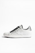 Zadig Neo Keith Flash sneakers - Women’s white leather sneakers.