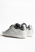 Zadig Neo Keith Flash sneakers - Women’s white leather sneakers.