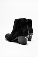 Molly Suede Boots - Suede cowboy boots