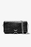Rock Quilted Clutch - Rock iconic women’s quilted black leather clutch.