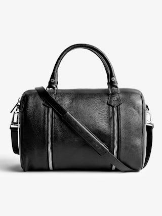 Sunny Medium Bag - Iconic sunny medium bag in grained leather with adjustable and removable shoulder strap.