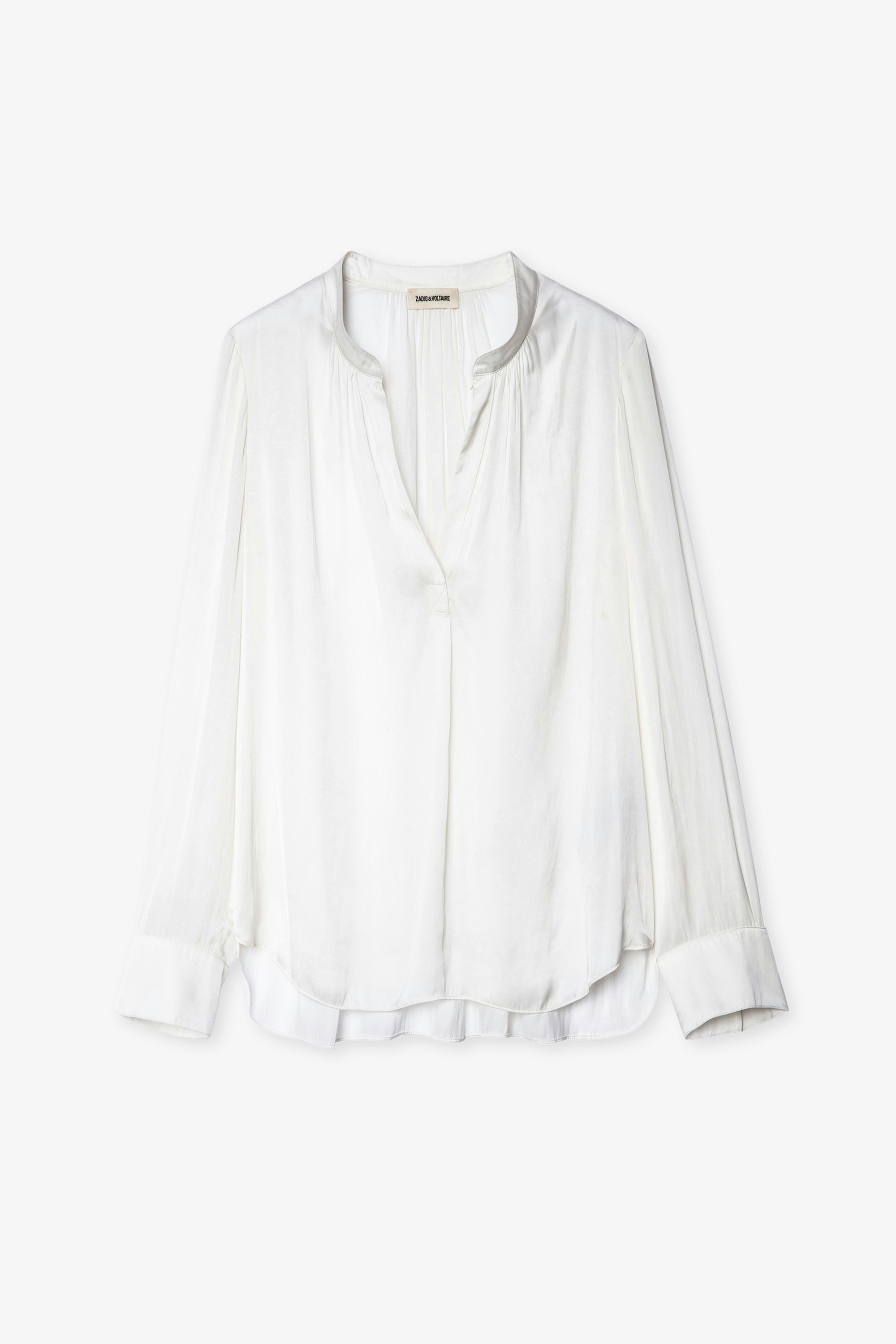 Tink Satin Tunic - Zadig&Voltaire women's white top.