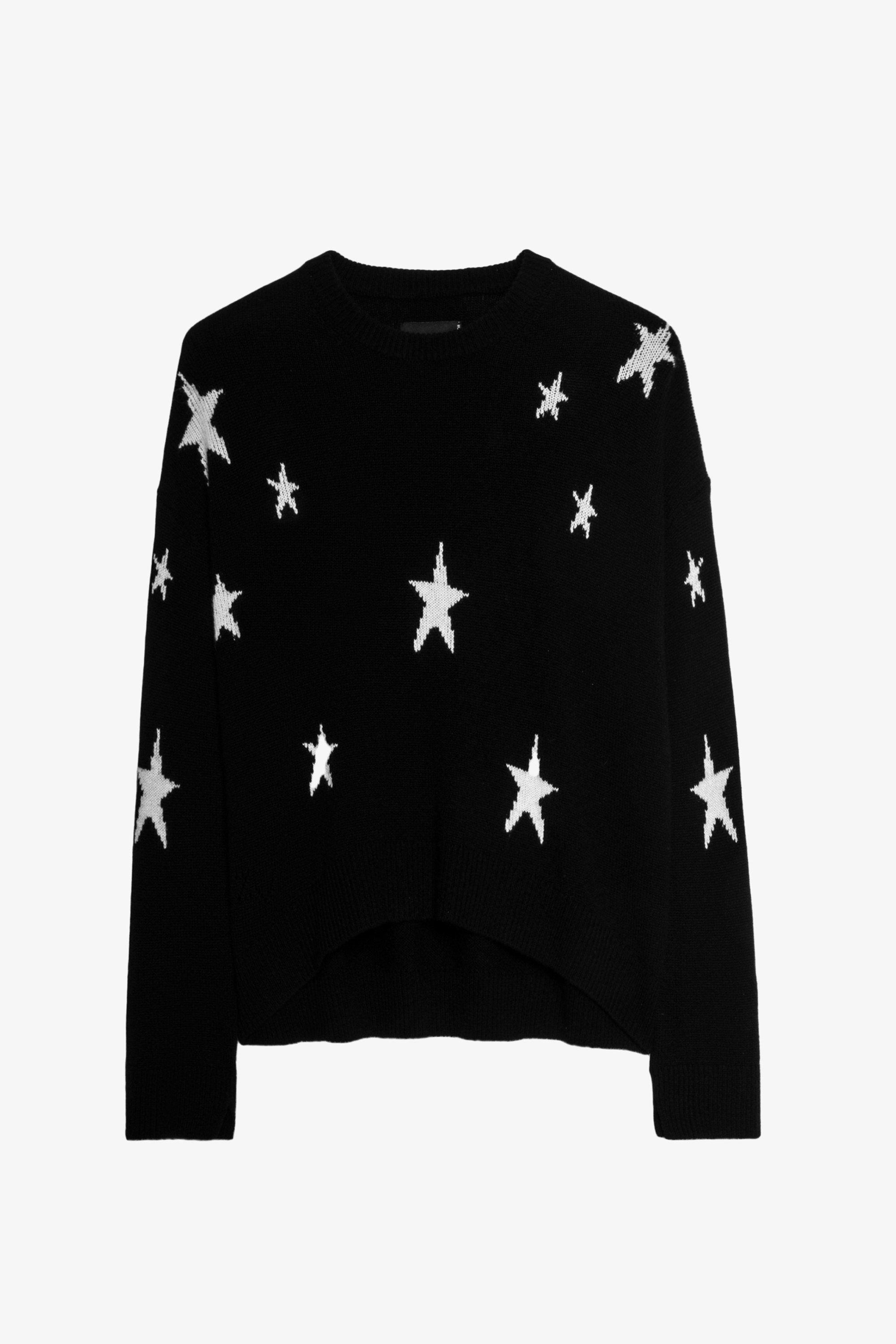 Markus Cashmere Stars Jumper  - Cashmere sweater with motif.