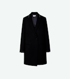 Marco Studs Coat - Women's black coat.