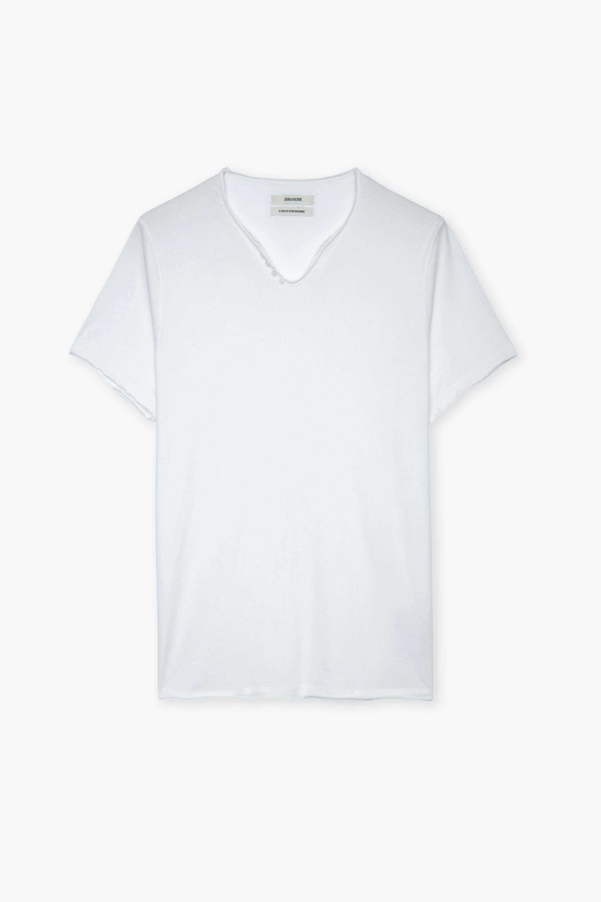 Henley-T-Shirt Monastir Weißes Herren-T-Shirt